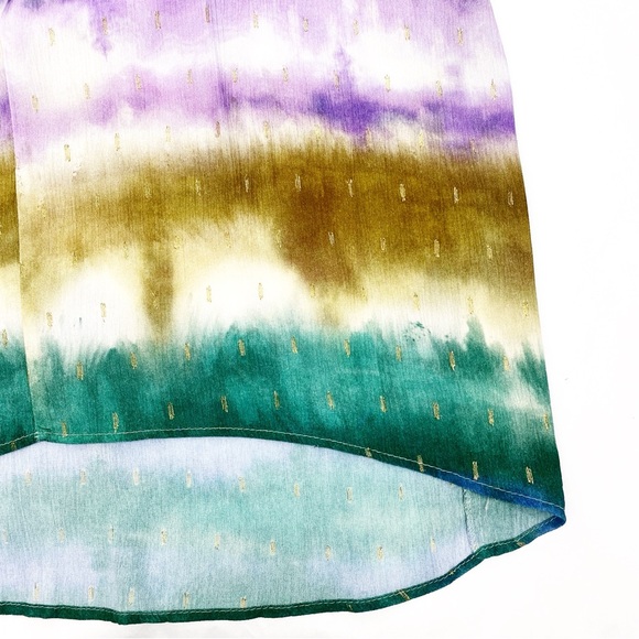 Zara Multicolored Tie Dyed Caftan Tunic Maxi Dress Blogger’s Favorite Fave - Picture 10 of 14